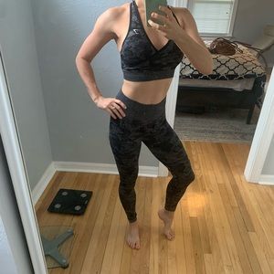 Gymshark camo set - black